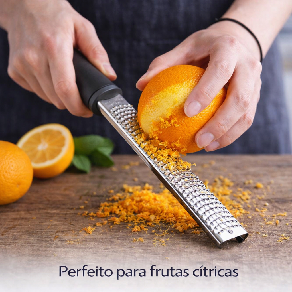 Kit 1, 2, 3 e 4 Raladores Culinaria Extra Fino Ralador Inox 30x2,5 cm Cabo em Inox Profissional