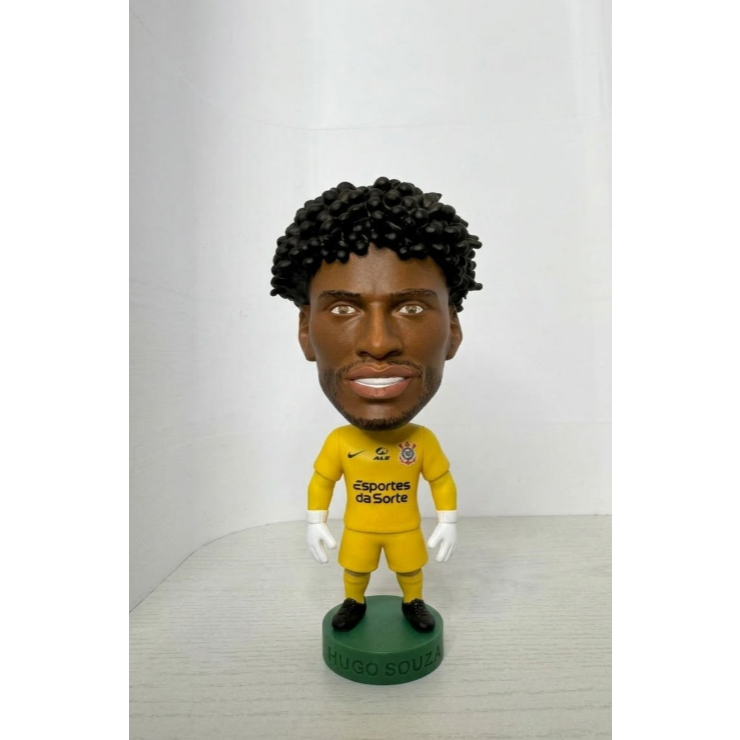 Mini Craque Hugo Souza – Corinthians | Boneco Colecionável Personalizado - 10cm