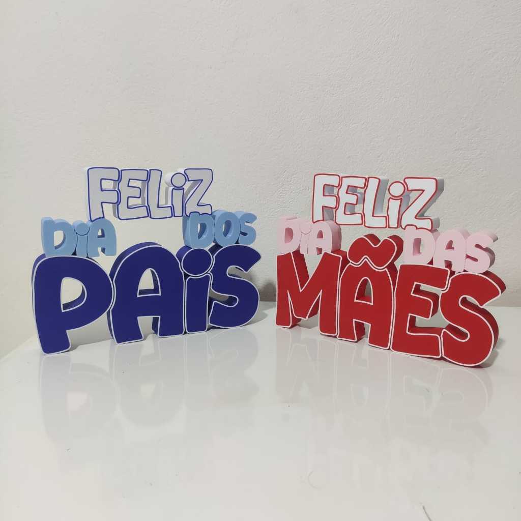 Kit Letreiro dia dos Pais e Mães em Oferta na Shopee