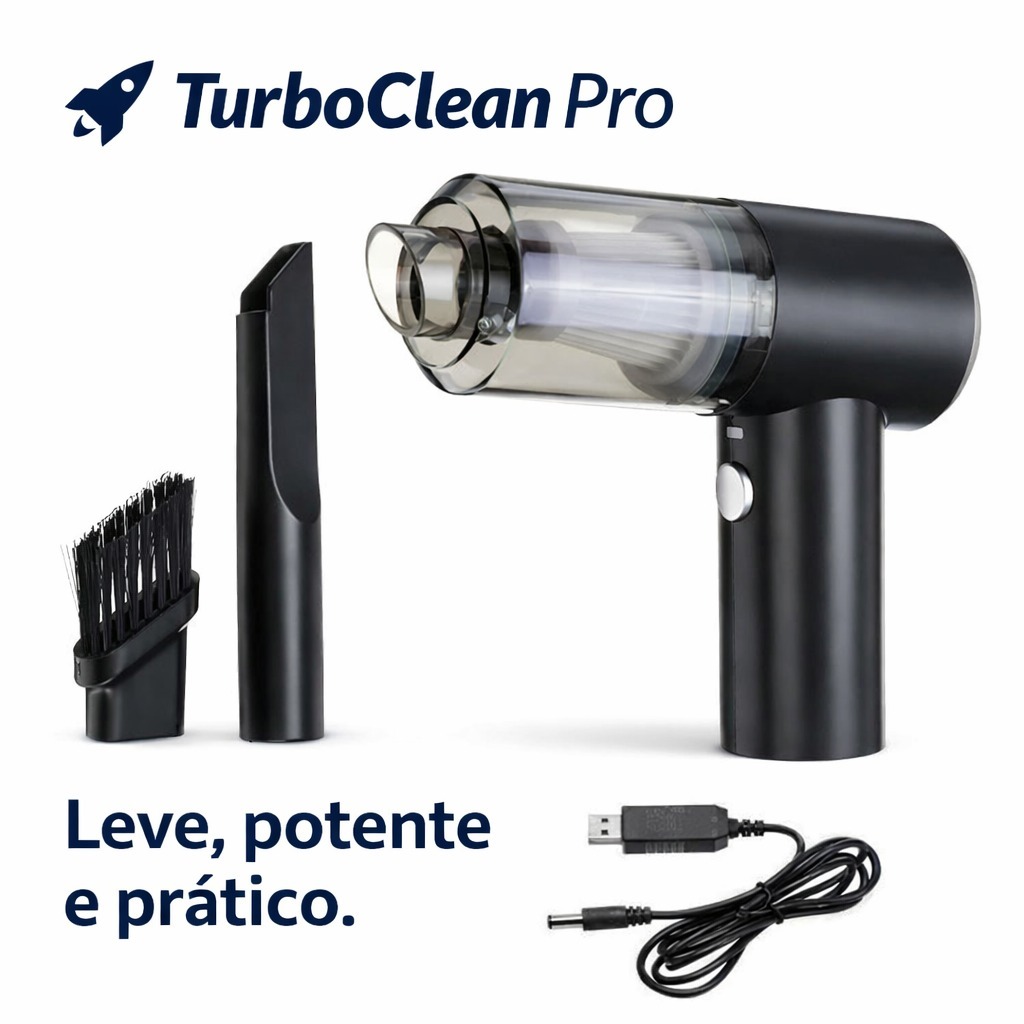 Mini Aspirador Automotivo Portátil Potente Recarregável