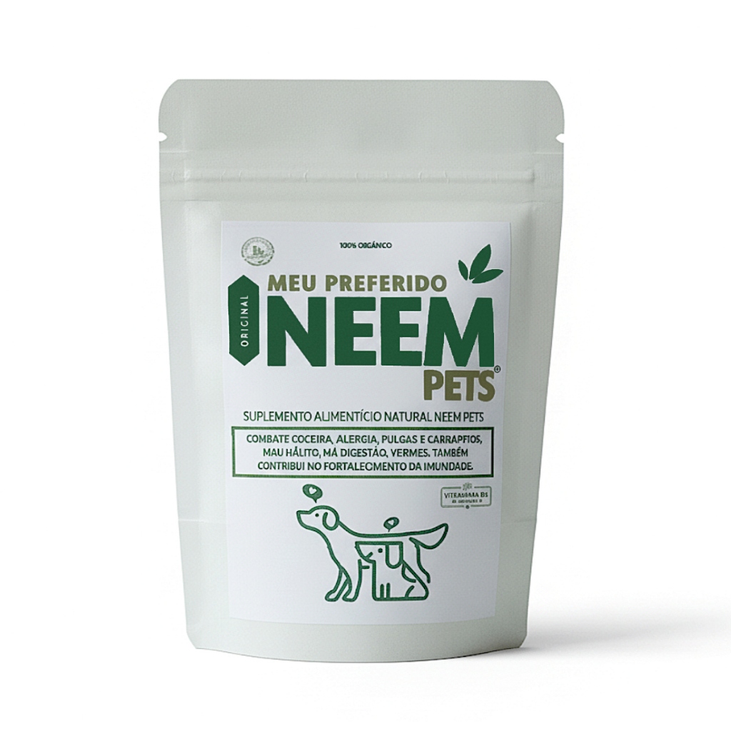 Suplemento Natural B12 Crescimento Muscular Saudável Pelo Forte Energia e Apetite + Preferido Neem Pet Original