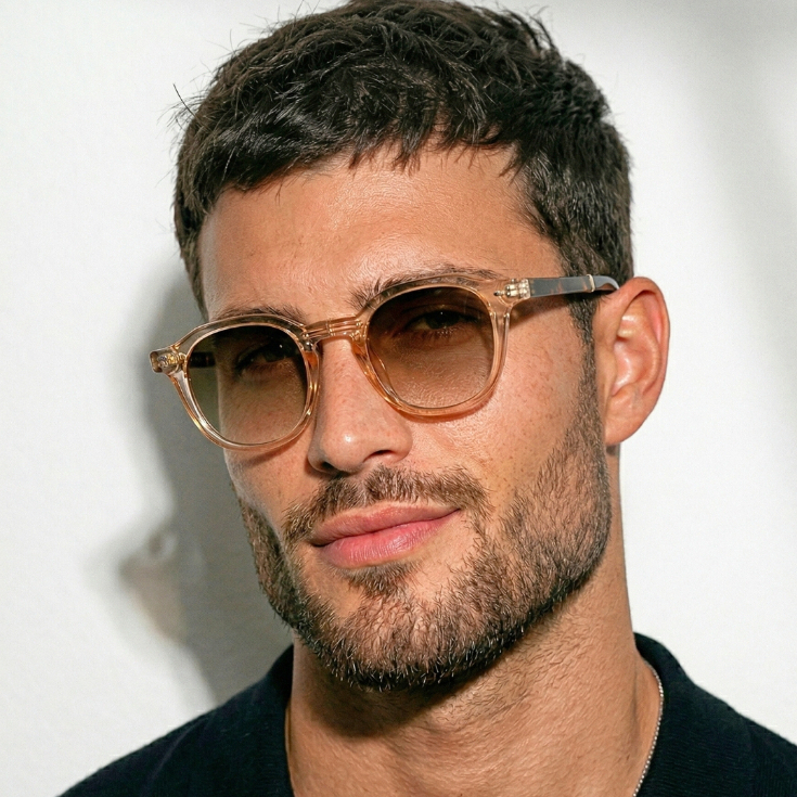 Óculos de Sol Dobrável Premium Nude Tartaruga Degradê Tendencia Blogueira Em Alta Classico uv400