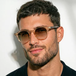Óculos de Sol Dobrável Premium Nude Tartaruga Degradê Tendencia Blogueira Em Alta Classico uv400