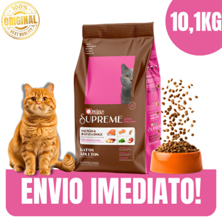 Ração Quatree Supreme Gatos Adultos Salmão e Batata Doce 10,1Kg Natural - Envio Imediato em Oferta na Shopee