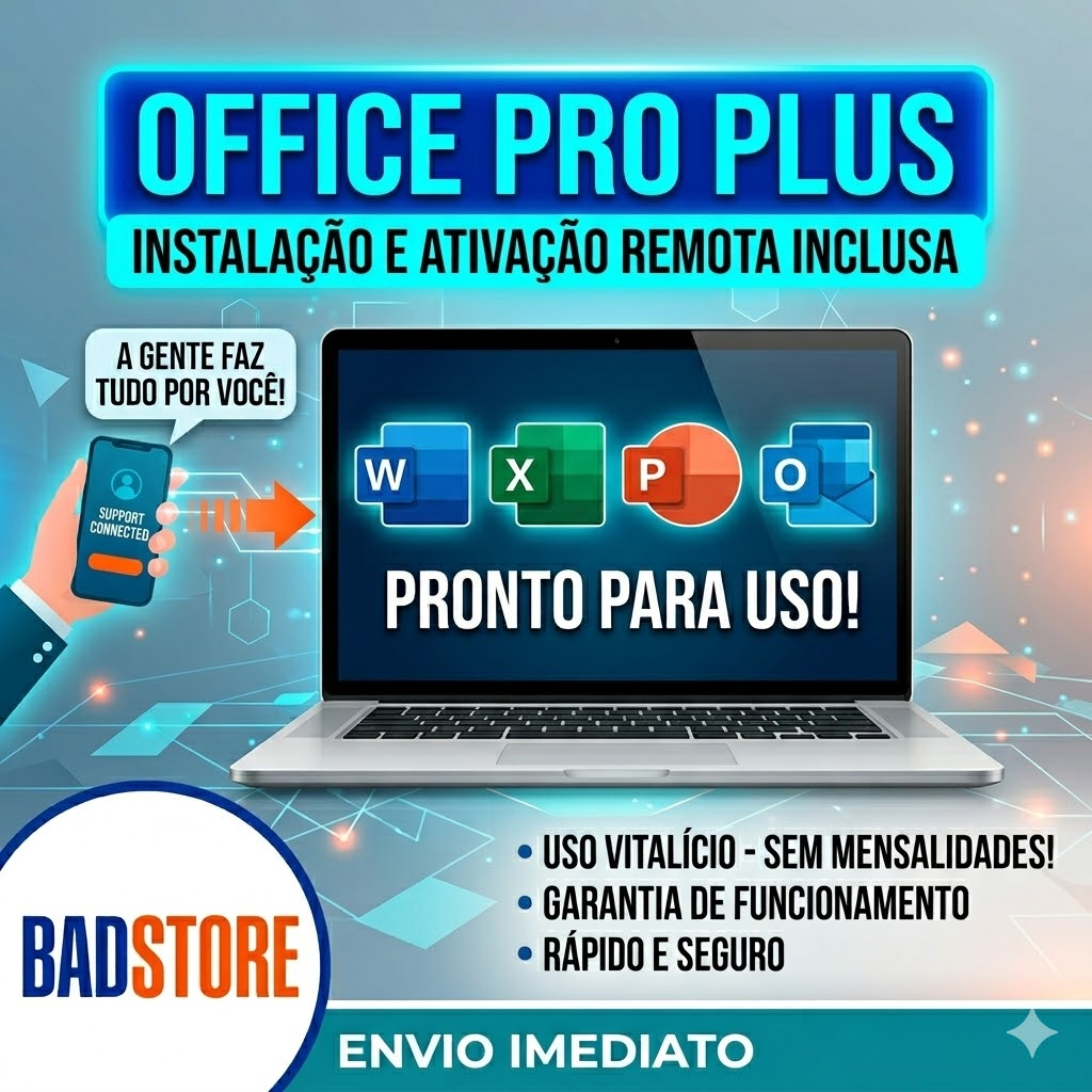 Ativação Office 2024 Original | Instalação + Ativação Remota | Suporte Imediato