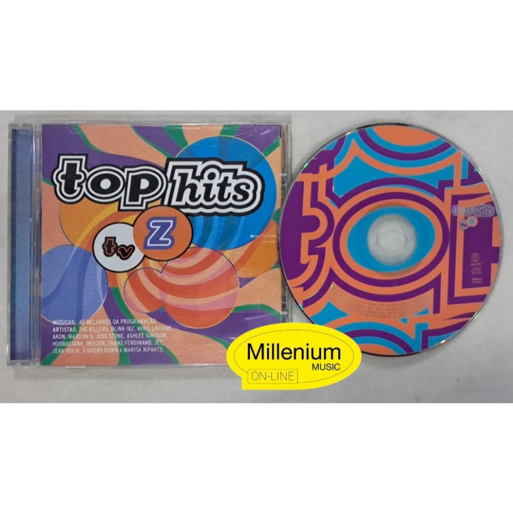 CD Top Hits Tv Z 2005  Killers / Blink-182 / Avril Lavigne / 3 Doors Down Original Gravadora Colecionador Ótimo Estado