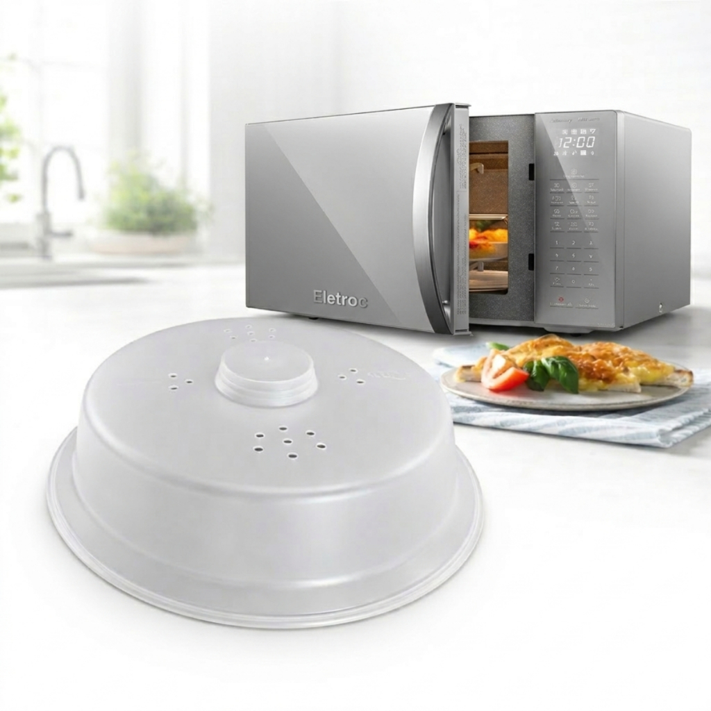Tampa Micro-ondas Anti Respingo Universal Tampa Protetora Prato Evita Sujeira Cozinha