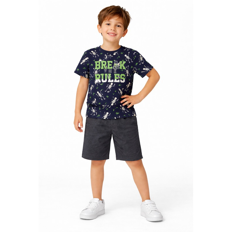 Conjunto Infantil Masculino Pipa Tamanho 8 – Estiloso e Confortável