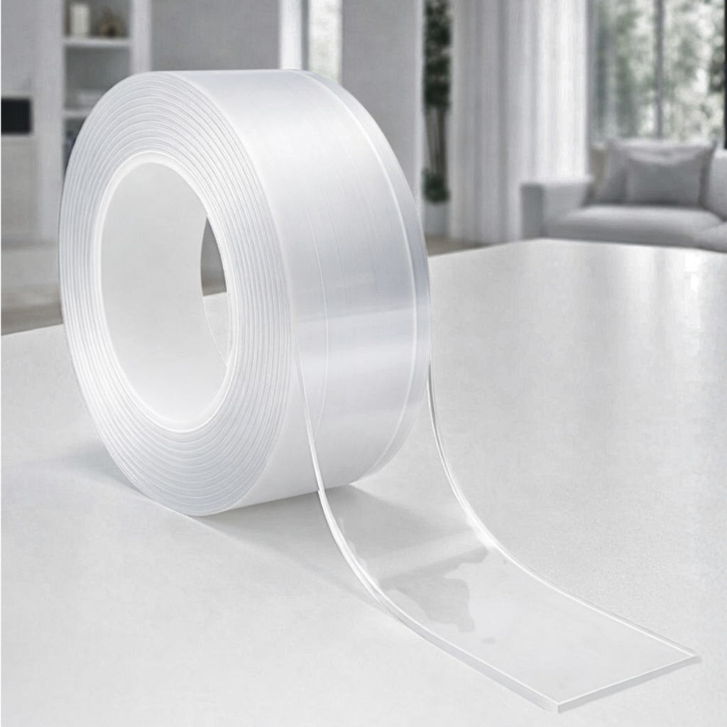Nano Fita Dupla Face Transparente 3–10m – Adesiva, Reutilizável e à Prova D’Água em Oferta na Shopee