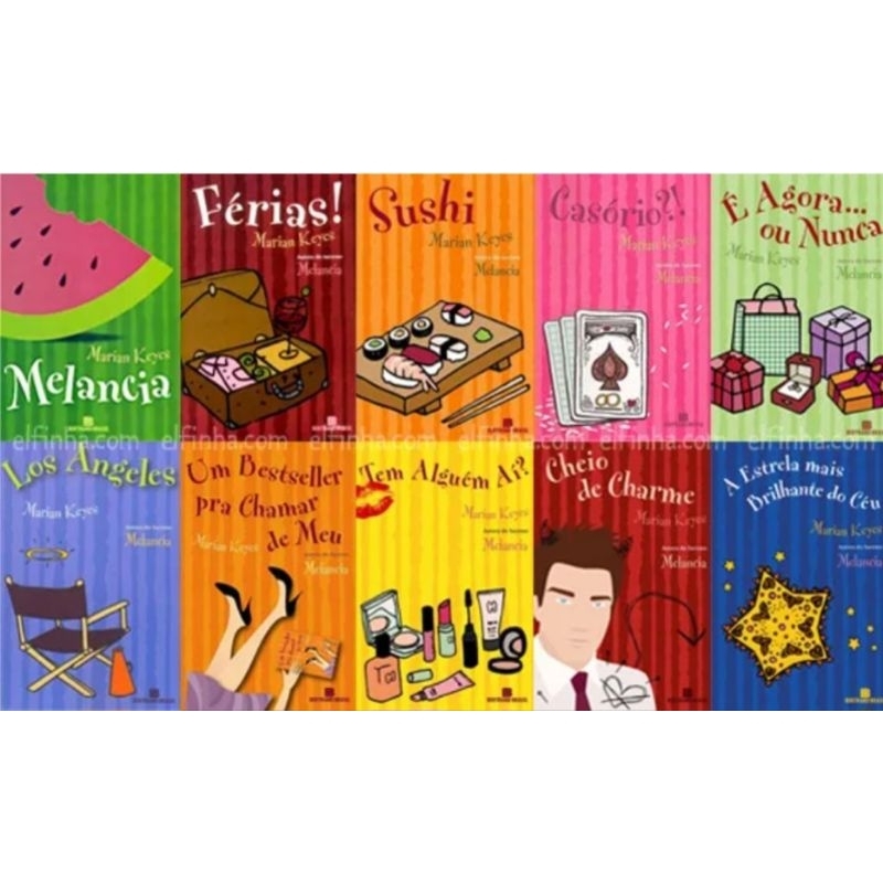 Livros - Marian Keyes  Melancia - Sushi -É agora ou nunca - Casório?! - Los Angeles  - Um best seller para chamar de meu