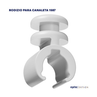 Rodízio Deslizante para Canaleta Cortina Modelo 1587 Alpex 1587
