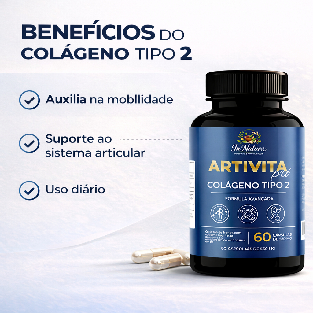 1 Un Artivita 60 Caps -Ajuda As Articulações.