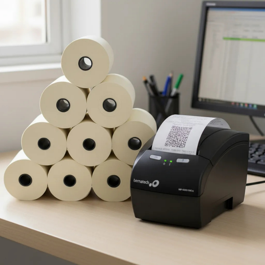30 Rolos Bobina Térmica Pdv Caixa 80x100 Papel Cupom Fiscal