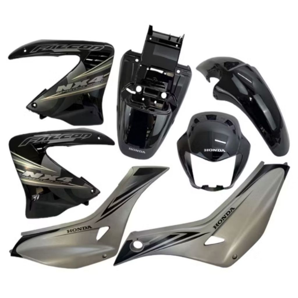 KIT CARENAGEM NX 400 FALCON 2008 PRETA ADESIVADA