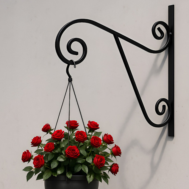 Suporte Para Vaso Colonial De Parede Ferro-jardins Verticais