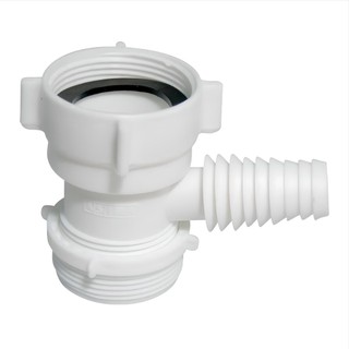 Sifão Adaptador Sifão P/ Máquina de Lavar Roupa/Louça Plástico Branco C/ 1, 2 ou 3 Unidades - Astra