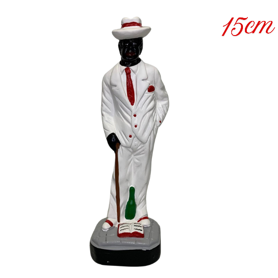 Imagem Malandro Zé Pelintra 15cm em Gesso - Umbanda Kimbanda Candomblé