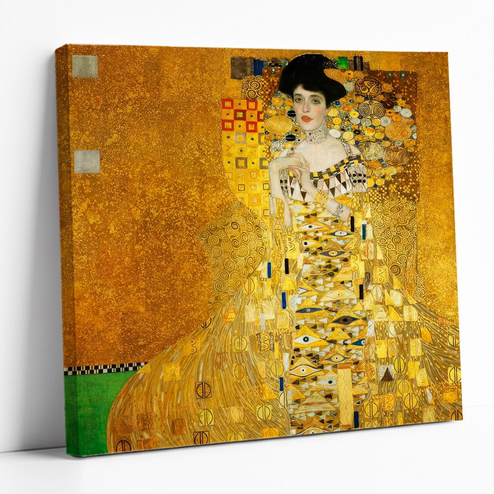 Quadro Decorativo Adele Bloch-Bauer Klimt – Arte Icônica Dourada, Estilo Sofisticado