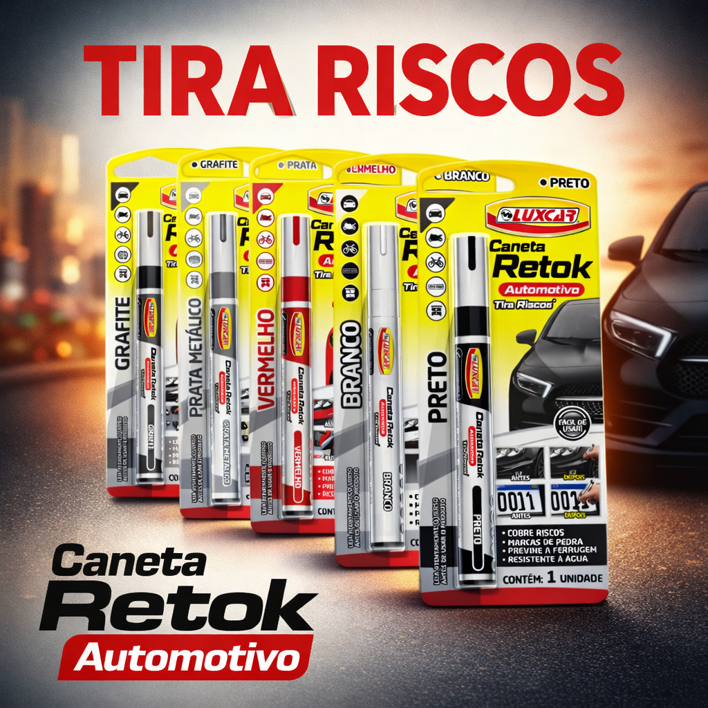 Caneta Reparadora De Pintura Tira Risco Luxcar De Carro Motos Diversas Cores em Oferta na Shopee