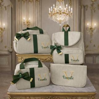 Kit Bolsas Maternidade para menino 4 Peças Luxo, Completo Personalizado térmico e impermeável em Oferta na Shopee