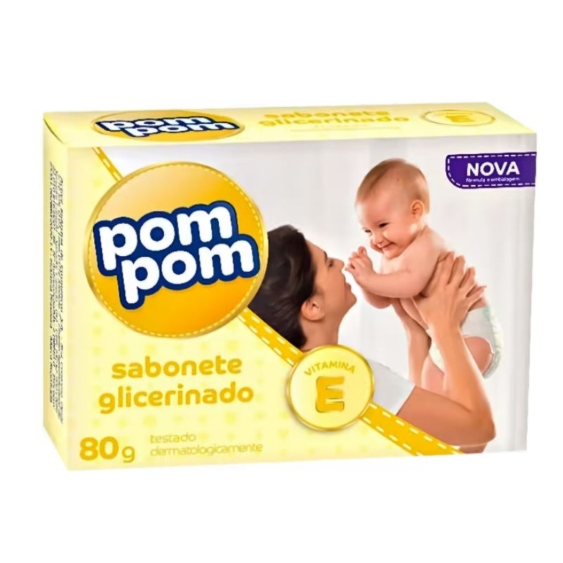 Sabonete Pompom infantil em barra unidade variedade