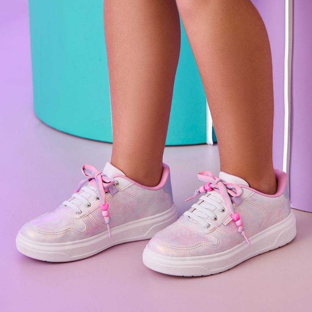Tênis Infantil Customize Cordão com Miçangas Pampili