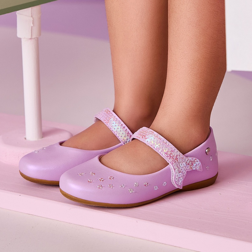Sapatilha Infantil Bailarina com Cauda de Sereia Pampili