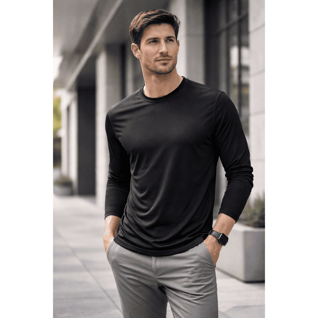 Kit 5 Camisetas Manga Longa Proteção Solar UV50+ Masculina Térmica Academia Pesca Fitness Praia Trabalho