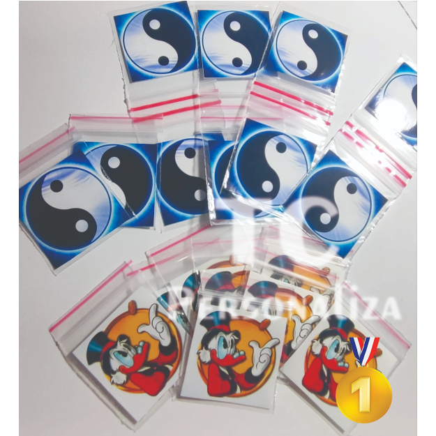 Saco Zip 4x4 Personalizado  saquinho100 Unidades em Oferta na Shopee