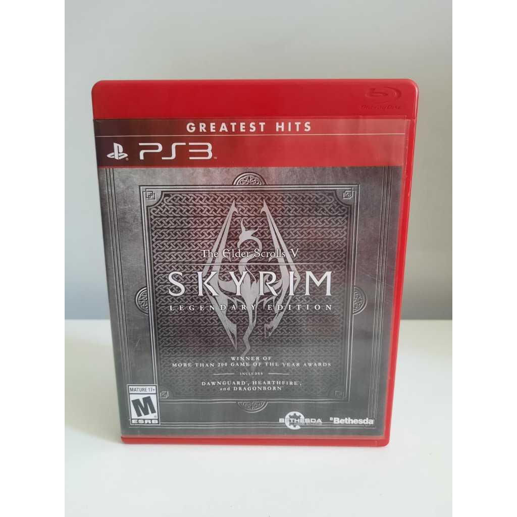 Skyrim Legendary Edition PS3 Mídia física