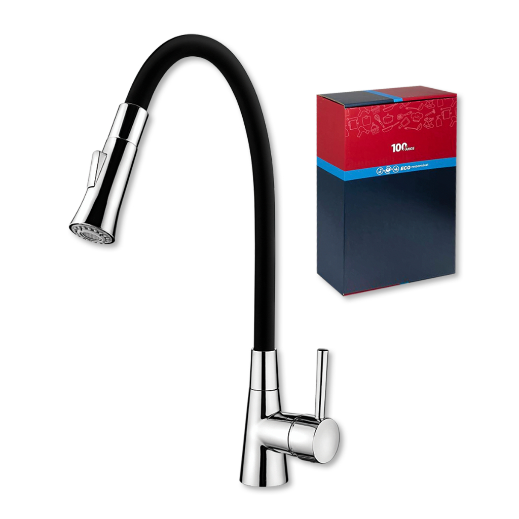 Misturador Monocomando Lorenzetti Shape Lavatório Mesa Bica Flexível Quente Frio Cozinha