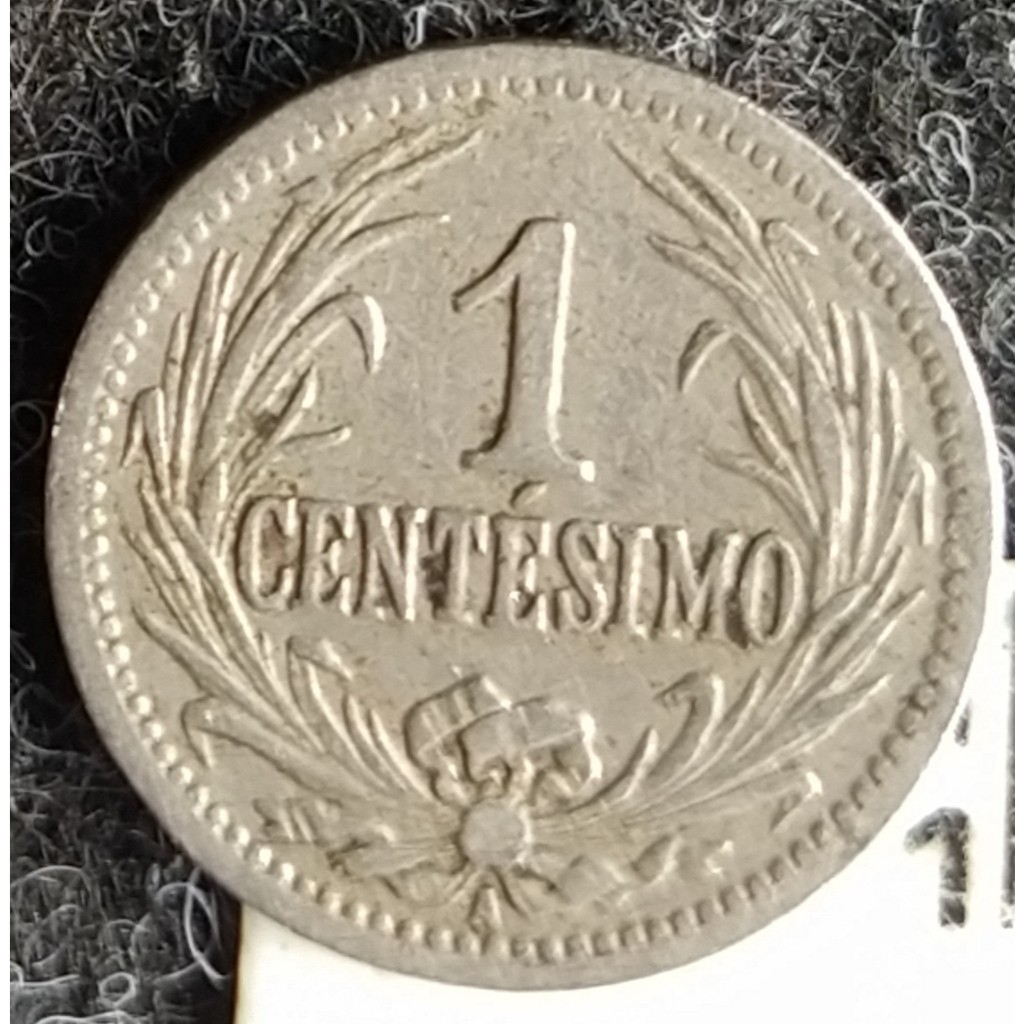JR-674 Moeda Uruguai 1 Centésimo 1901 1909 1924 1936 - Período Peso Uruguaio 1862-1974
