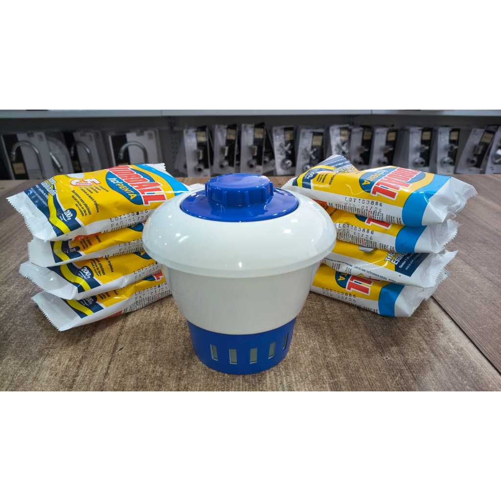 KIT 8 PASTILHAS 5 EM 1 HIDROALL + 1 FLUTUANTE.