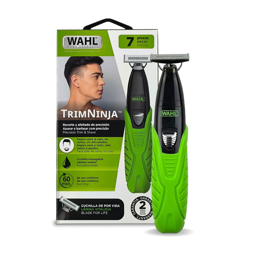 Aparador Pelos Trim Ninja Wahl Verde Sem Fio Barba Corpo Pro Verde 127/220v