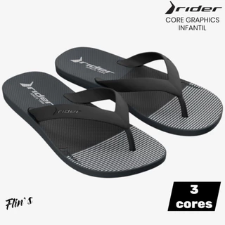 Chinelo Rider Core Graphics Infantil Original Slide Dedo Menino Casual Macio
