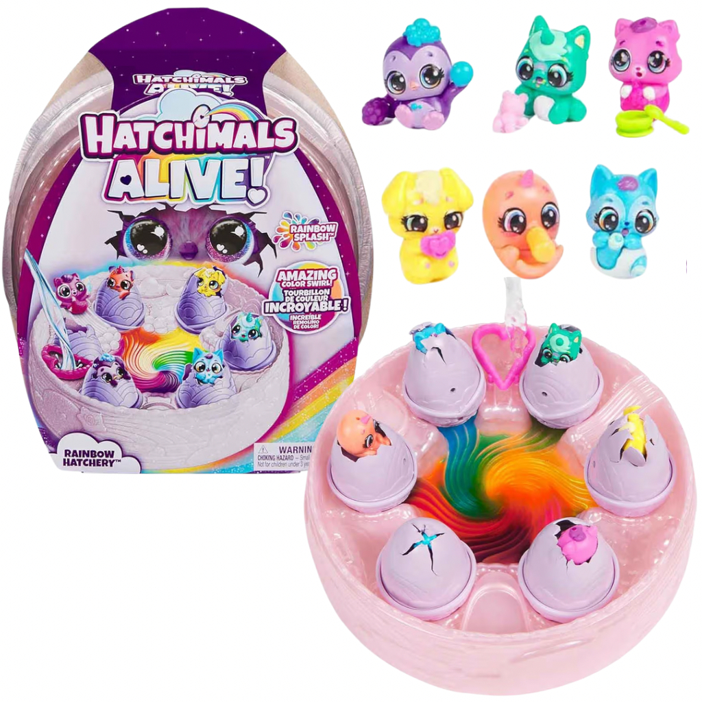 Hatchimals Alive Pack Com 6 Ovos Surpresa Sunny - Brinquedo Interativo