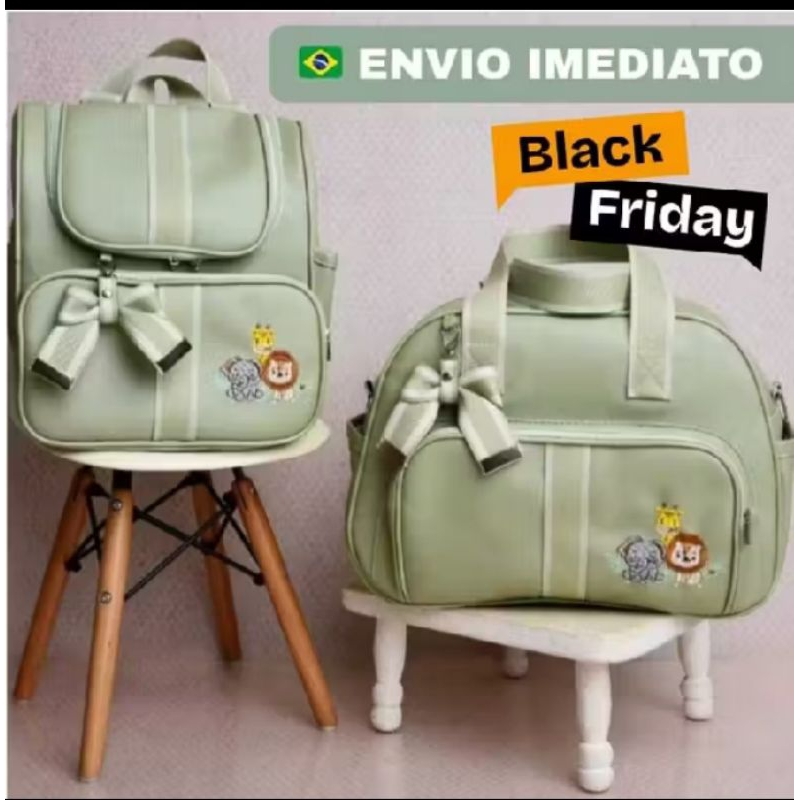 Bolsa de Bebê contendo uma mochila kit impermeável de luxo