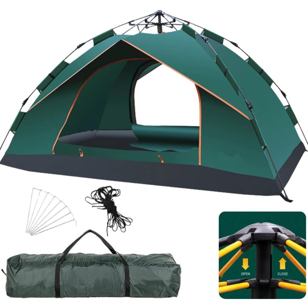 Nova Hawaii Barraca de Camping 2 a 4 Pessoas Impermeável com Mosquiteiro Automática Fácil de Montar