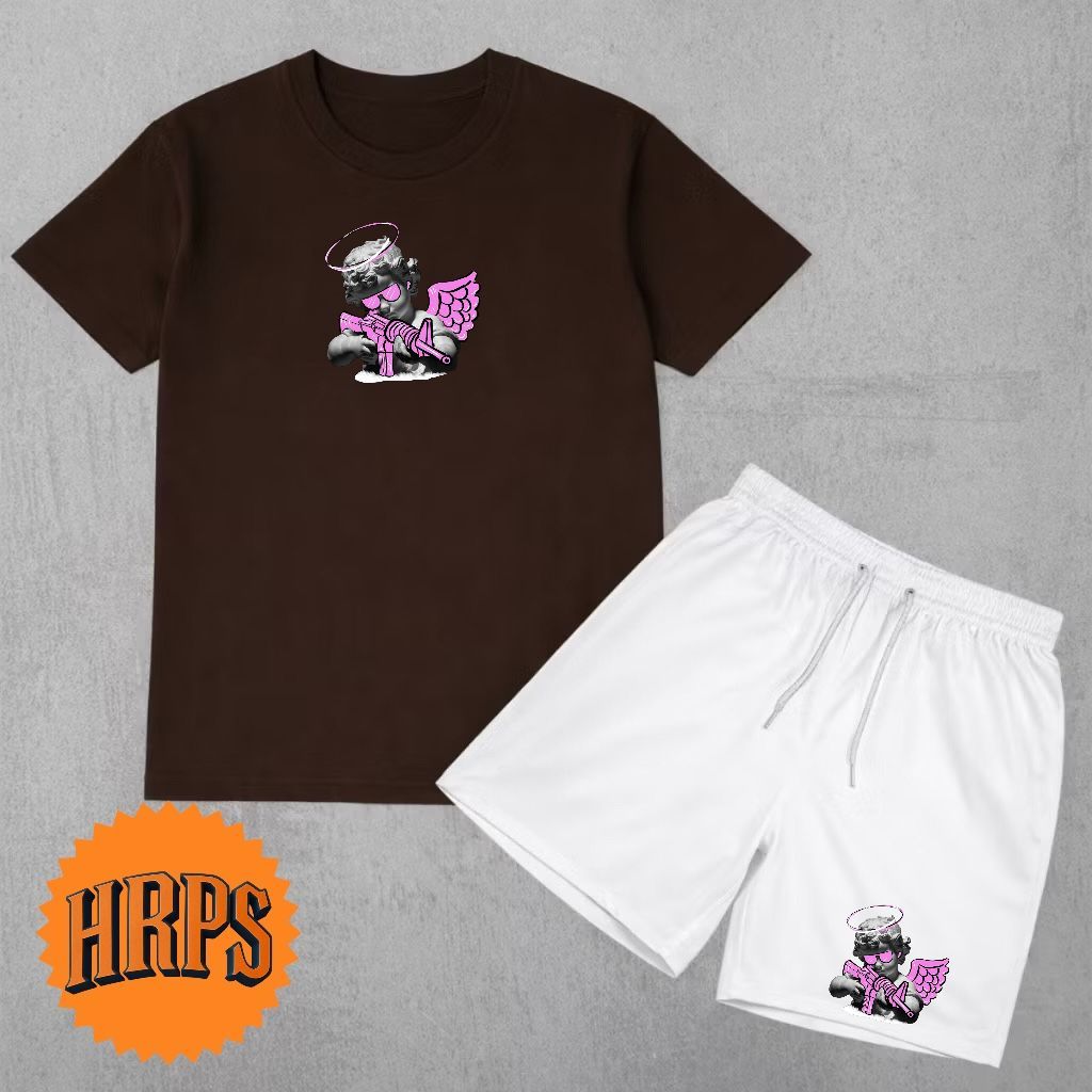 CONJUNTO MASCULINO CONFORTAVEL BASICO ESTILOSO PROMOÇÃO IDEAL PARA DIA A DIA CAMISA 100% ALGODÃO T-SHIRT  BERMUDA TACTEL
