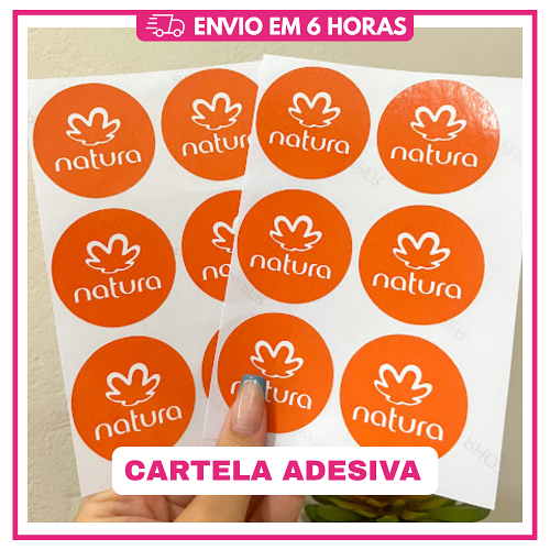 Adesivo personalizado Natura, Boticário, Avon, Jequiti e Eudora  Envio Rápido  Recortados Embalagens