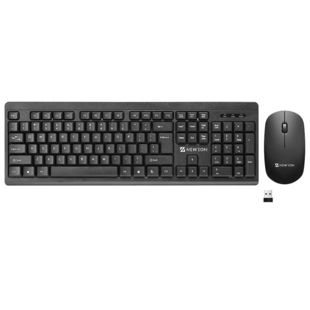 Teclado e Mouse s/Fio para escritório da NEW’ ION/MODELO NTC-003/2.4GHz Wireless Transmission
