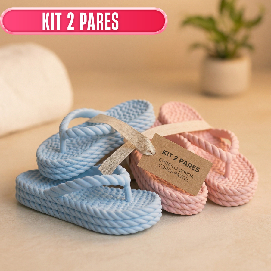 Kit 2 Chinelo Promoção Envio Imediato Nuvem Super Leve Feminino Trança Slide Plataforma Ortopédico