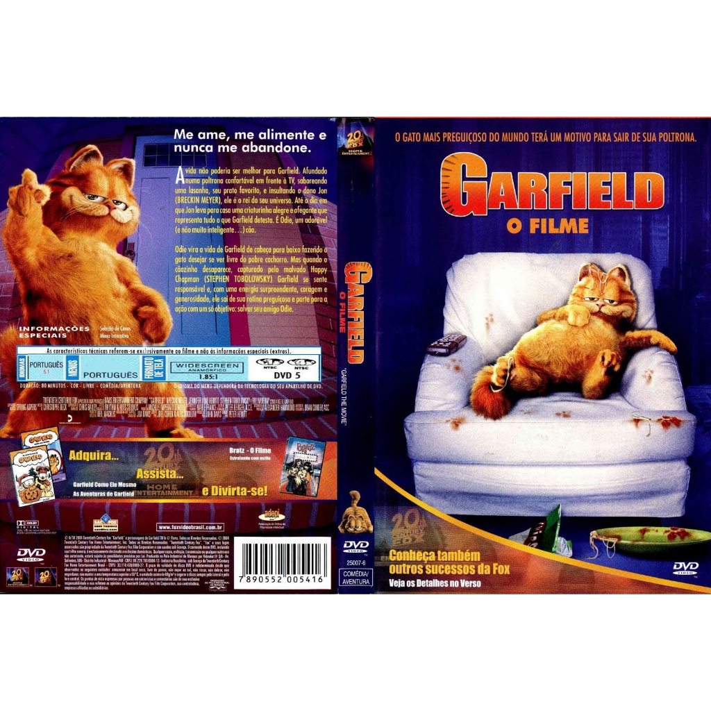 Garfield O Filme  Bill Murray  DUBLADO E LEGENDADO D1231 Garfield  O FilmeO gato mais famoso do mundo, Garfield (hilaria