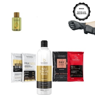 Borabella Não Chore Mais Shampoo 350ml + Argan 7ml + Sachês em Oferta na Shopee