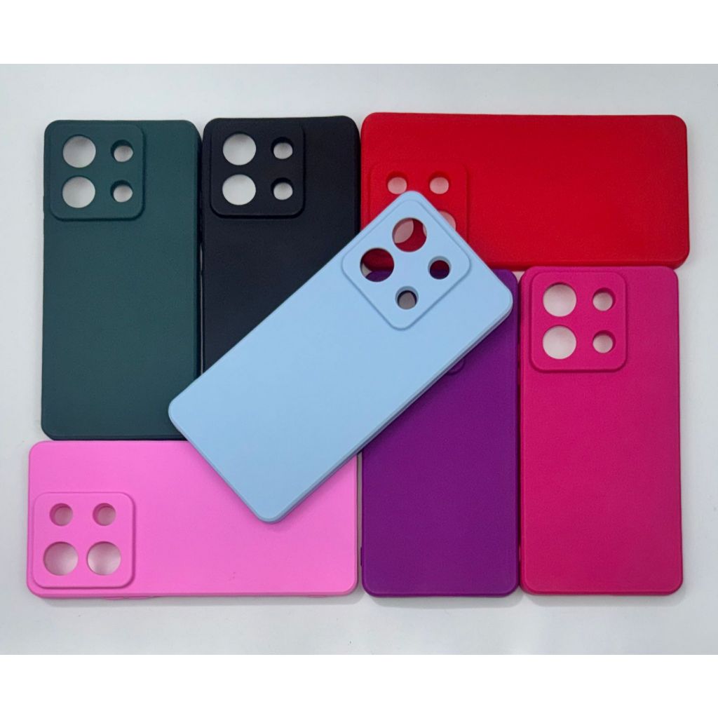 Capa de Celular para Xiaomi Redmi Note 13 Silicone Com Proteção de Câmera Interior Aveludado Macia