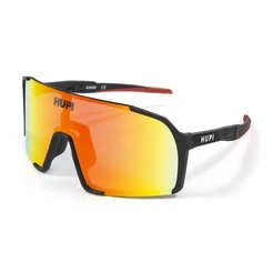Óculos de Sol HUPI Andez Preto/Vermelho - Lente Vermelho Espelhado