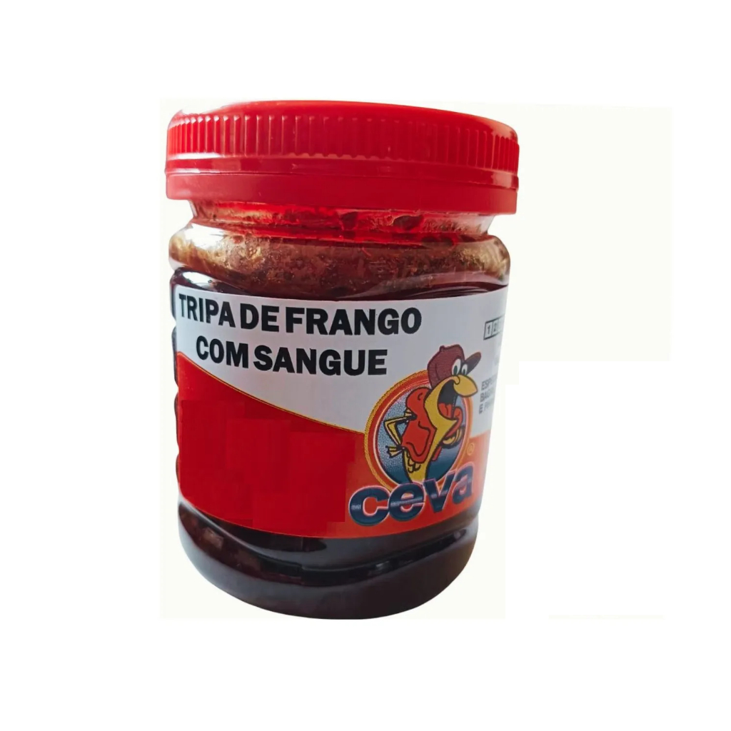 Isca Para Pesca Tripa De Frango Desidratada Com Sangue Ceva