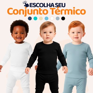 Escolha seu Conjunto Térmico Bebê Menino Quentinho Para Inverno Masculino De Frio Infanti…