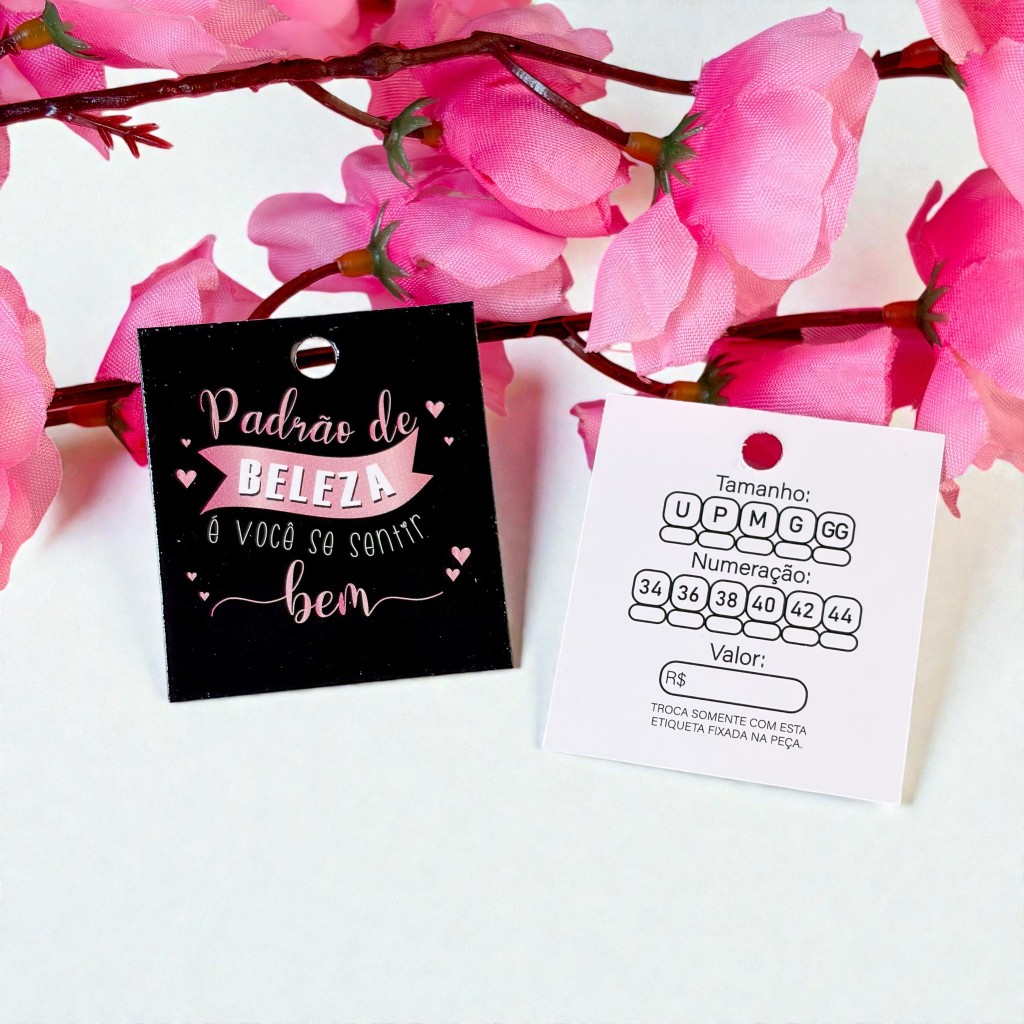 Mini Tag Etiqueta para Roupas  Feminina Pronta entrega - 50/100/200 unidades em Oferta na Shopee