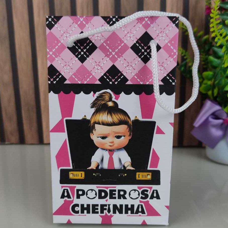 Sacolinha Surpresa Poderosa Chefinha Loira Lembrancinha  Tamanho P 16x9,5cm  |
